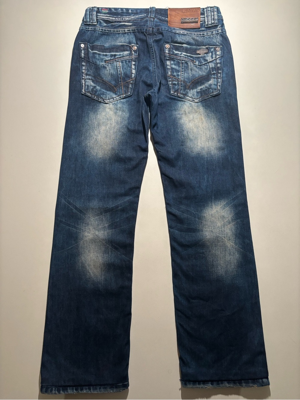 2010 retro archived diesel jeans faded (dirt wash look) 30x28 hemmed